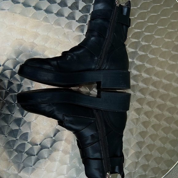 Vintage Zara heavy duty boots Size 38 Eu - Picture 4 of 5
